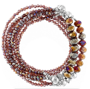 10 Way Necklace - Plum Crystal Seriously Romantic
