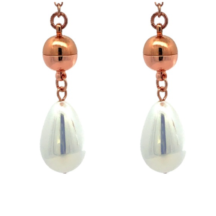 SET 7- 40% OFF! PAPERCLIP LONG STRAND + MNX TRINITY +TEARDROP  WHITE OPALESCENCE  SHELL PEARL LARIAT ENDS FLASH SALE