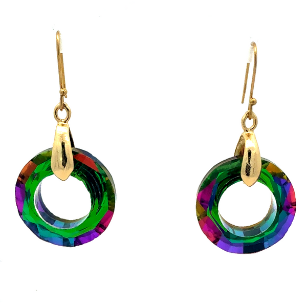 SET 6-  50% OFF! SPLICE SHEER SQUARE KIMONO + HARLEQUIN MEDIUM STRAND + RAINBOW FRIENDSHIP CIRCLE EARRINGS AND MATCHING PENDANT FLASH SALE