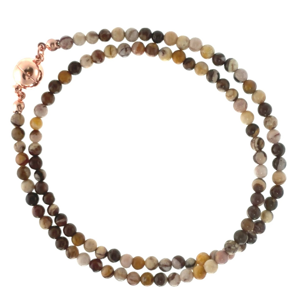 SET 2- 30% OFF! BURNT ORANGE BAMBOO SCARF + CONVERTED ZEBRA STONE TASSEL WITH BESPOKE SHELL PEARL FLASH SALE