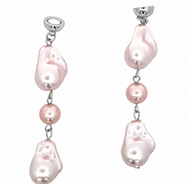 LARIAT ENDS - Pink Teardrops Maria Nicola