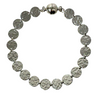Bracelet Link - 18cm - Beaten Disc Maria Nicola