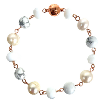 Longer Bracelet Link - White Seriously Romantic