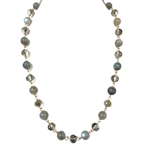 Longer Link Necklace - Platinum