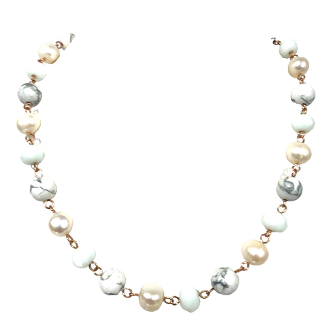 Link Necklace - White