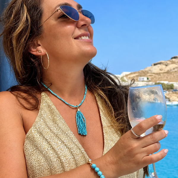 Tassel -  Turquoise Howlite Seriously Romantic