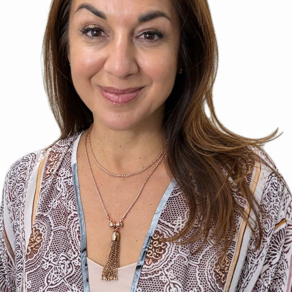 Lariat / Long Wheat Chain -Single Strand Necklace 93cm Maria Nicola