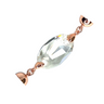 Pendant - Austrian Crystal - Oval - Silver Shade Austrian Crystal
