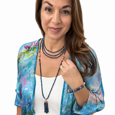 10 Way Bundle  - Sodalite (Includes 10 Way Necklace, Tassel & Mini Connectors) Seriously Romantic