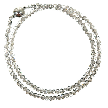 Medium Strand Necklace - Platinum Crystal Seriously Romantic