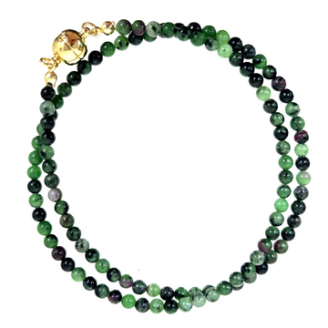 Medium Strand Necklace - Ruby Zoisite Seriously Romantic