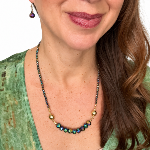 Short Earrings - Harlequin Crystal Maria Nicola