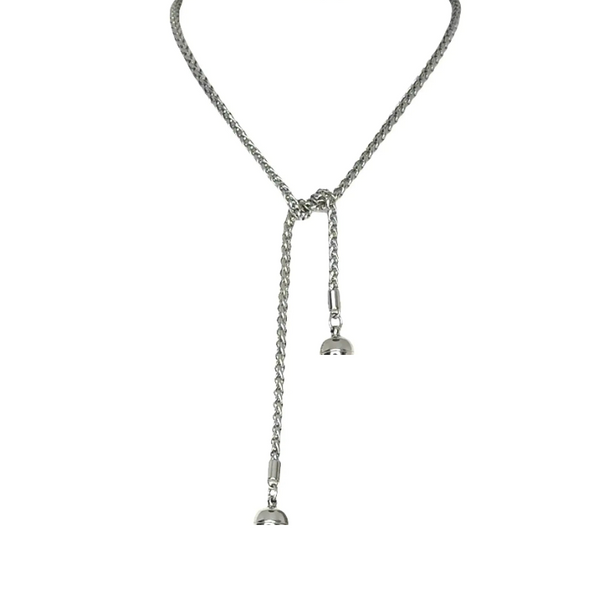 LARIAT / LONG Strand Necklace - WHEAT CHAIN