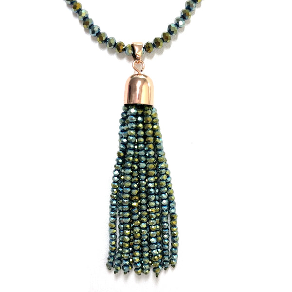 Tassel - Sea Green Crystal Seriously Romantic