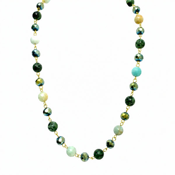LONGER Link Necklace - Sea Green