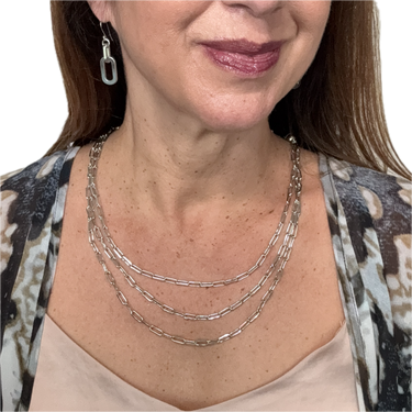 Short Earrings - Paperclip - Silver Seriously Romantic