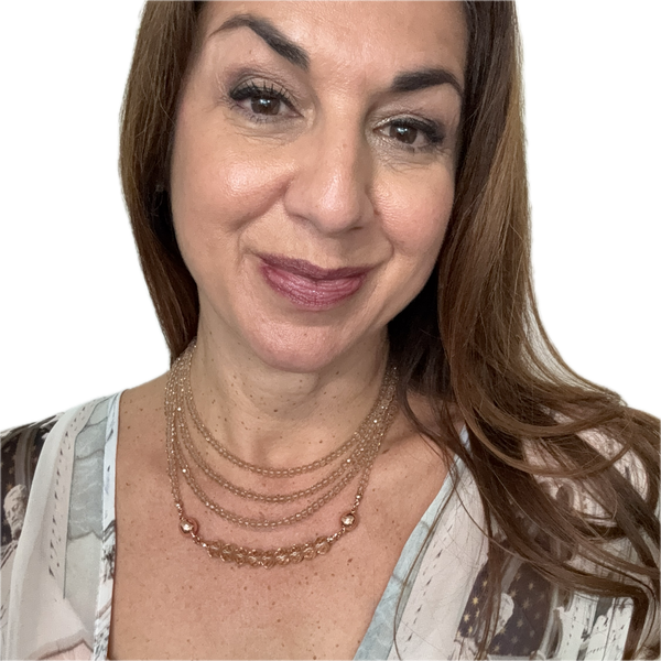 10 Way Necklace - Champagne Crystal Seriously Romantic