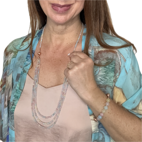10 Way Necklace - Morganite Seriously Romantic