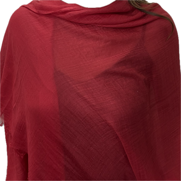 Bamboo Scarf -Ruby Red
