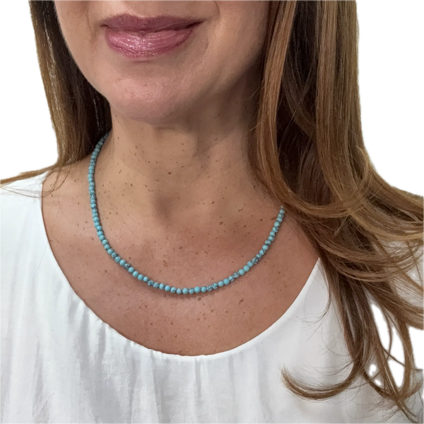 Medium Strand Necklace - Turquoise HOWLITE Seriously Romantic