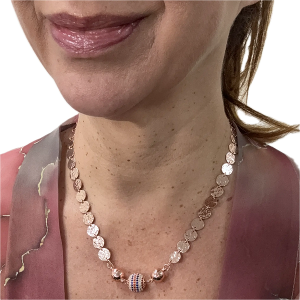 Pendant -  Pavé - Red, White and Blue Maria Nicola