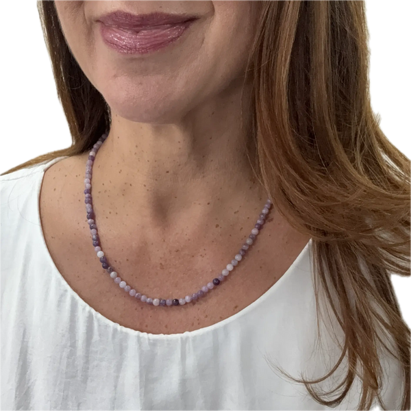 Medium Strand Necklace - Lepidolite
