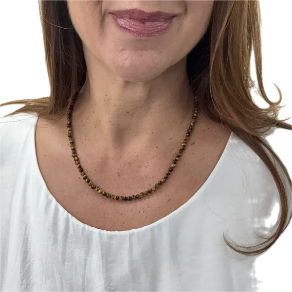 Medium Strand Necklace - Tiger Eye