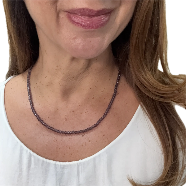 Medium Strand Necklace - GRAPE Crystal Seriously Romantic