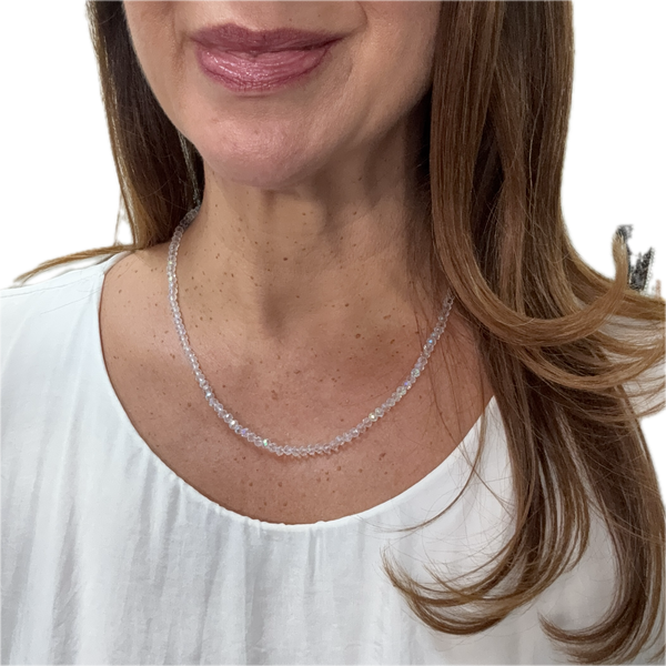Medium Strand Necklace - AB Crystal