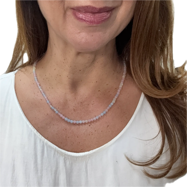 Medium Strand Necklace - Morganite