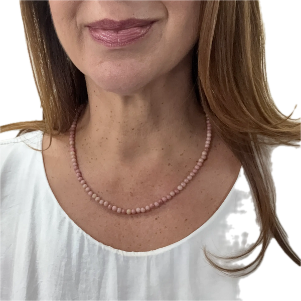 Medium Strand Necklace - Rhodochrosite Maria Nicola