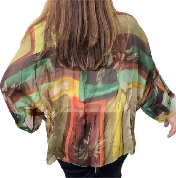 SET 3- 25% OFF! ORANGE GEOMETRIC PALM BUTTONED TOP + BURGUNDY SHELL PEARL TASSEL + BESPOKE BURGUNDY/OLIVE SHELL PEARL CONNECTOR FLASH SALE