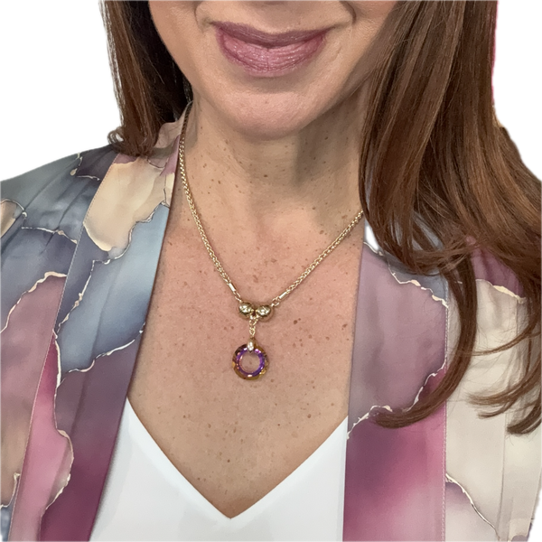 Hanging Pendant - 20MM Friendship Circle - Pink Sunrise