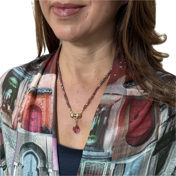 Pendant - 16mm Elliptical - Pink