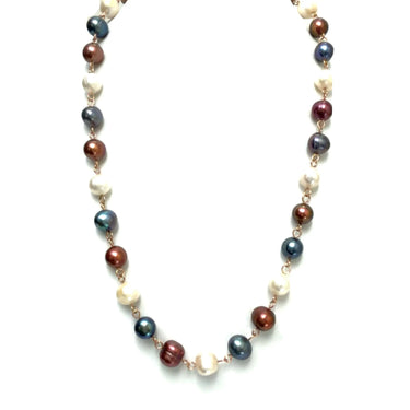 LONGER Link Necklace - Cream / Chocolate / Charcoal Seriously Romantic