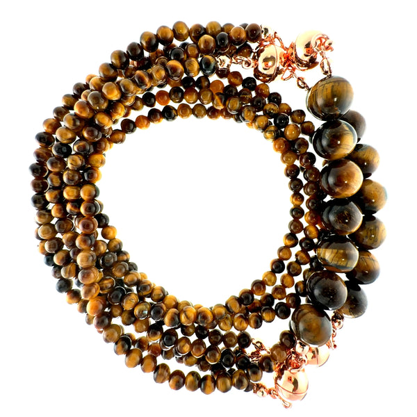 10 Way Necklace - Tiger Eye Seriously Romantic