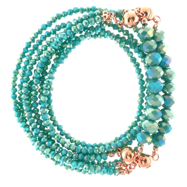 10 Way Necklace - Turquoise Crystal Seriously Romantic