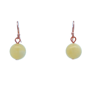 Short Earrings - Honey Jade - LAST CHANCE