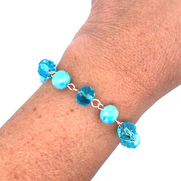 Bracelet Longer Link - Sky Blue