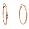 Earrings - Hoops -THIN  Beaten Metal Maria Nicola