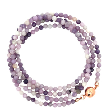 Long Strand Necklace - Lepidolite