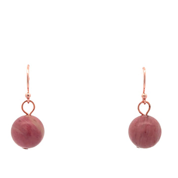Short Earrings - Rhodochrosite