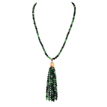 Tassel - RUBY ZOISITE