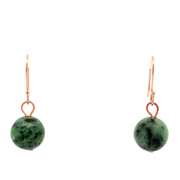 Short Earrings - RUBY ZOISITE