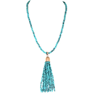 Tassel -  Turquoise HOWLITE