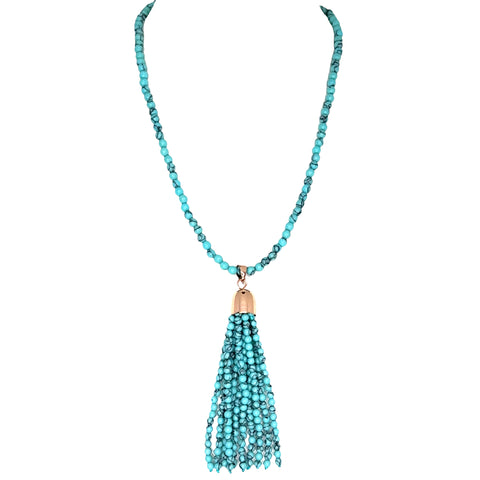 Tassel -  Turquoise HOWLITE
