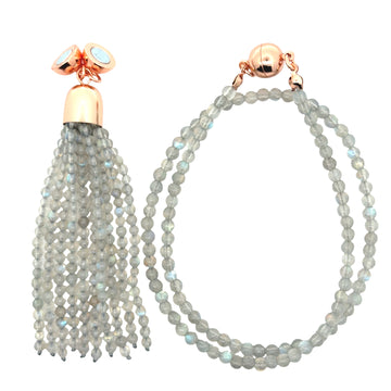TASSEL CONVERSION - LABRADORITE - (tassel must be purchased on the same invoice) Maria Nicola