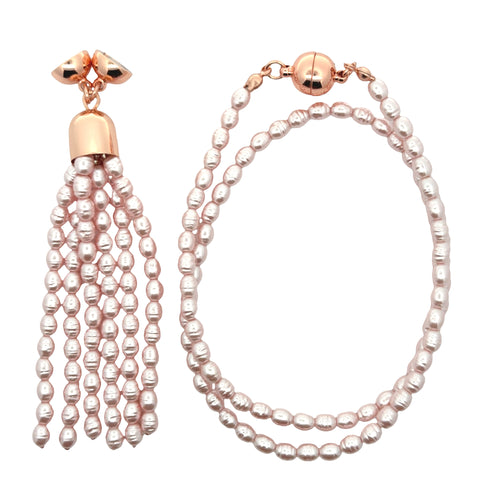 TASSEL CONVERSION - PINK SHELL PEARL - (tassel must be purchased on the same invoice)