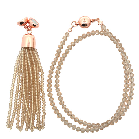 TASSEL CONVERSION - CHAMPAGNE CRYSTAL - (tassel must be purchased on the same invoice)