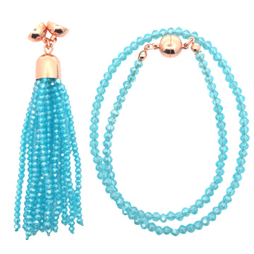 TASSEL CONVERSION - SKY BLUE CRYSTAL - (tassel must be purchased on the same invoice) Maria Nicola
